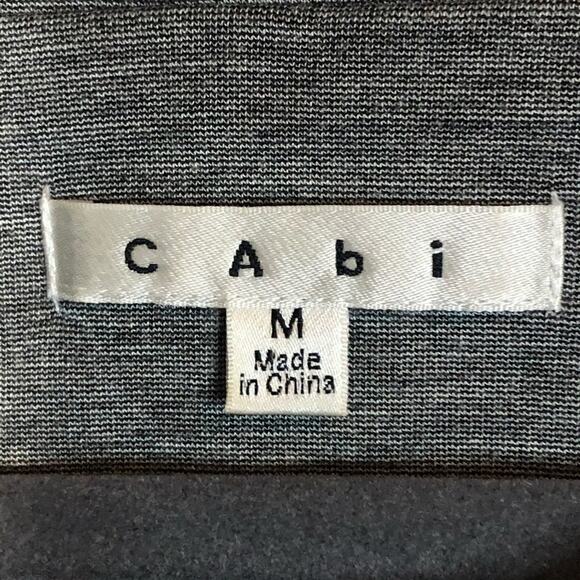 CABI gray & white blocked crop jacket blazer size medium Style 211 - Picture 7 of 8